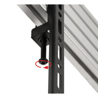 B-TECH BT8390-VESA400F, Flachbildschirm-Montagearm, Schwarz, 70 kg, Schiene, 177,8 cm (70"), 106,7 cm (42")