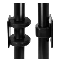 B-TECH BT8390, Basis, Schwarz, Stahl, Wand, 140 mm, 5 mm