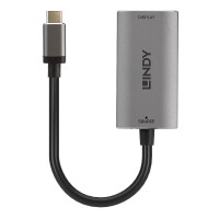 Lindy 43327, 0,11 m, USB Typ-C, HDMI, Männlich,...