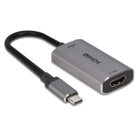Lindy 43327, 0,11 m, USB Typ-C, HDMI, Männlich, Weiblich, Gerade
