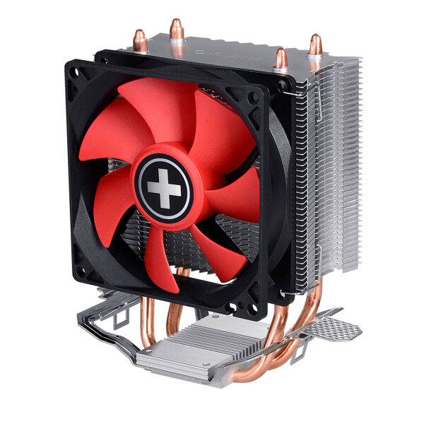 Xilence A402, Kühler, 9,2 cm, 600 RPM, 2200 RPM, Schwarz, Rot, Silber