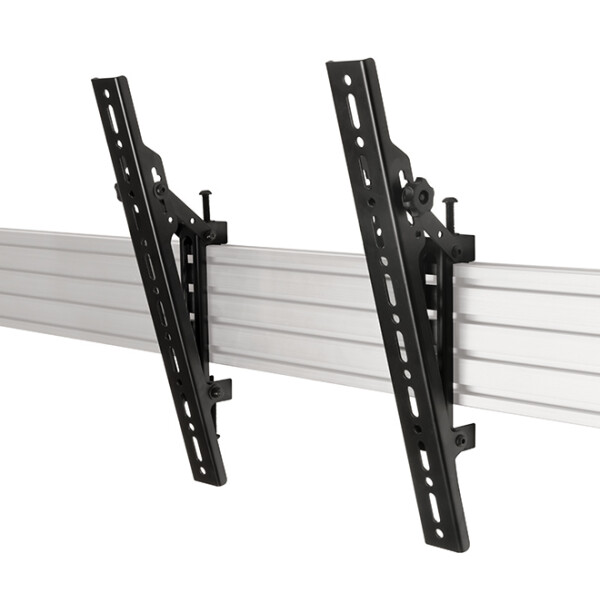 B-TECH BT8390-VESA400T, Flachbildschirm-Montagearm, Schwarz, 70 kg, Schiene, 177,8 cm (70"), 106,7 cm (42")