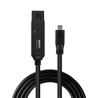 Lindy 43405, 5 m, USB C, USB C, USB 3.2 Gen 2 (3.1 Gen 2), 10 Gbit/s, Schwarz