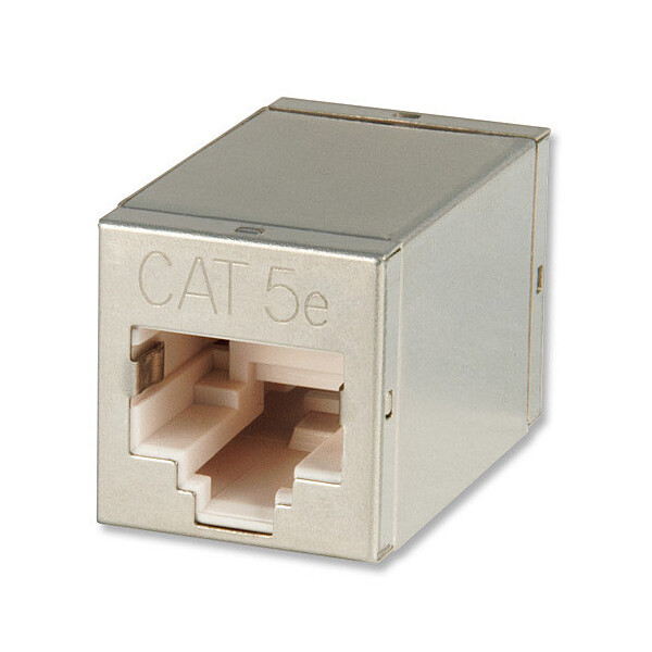 Lindy 60187, RJ45, RJ45, Metallisch