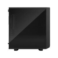 Fractal Design Meshify 2 Mini, PC, Schwarz, DTX, micro ATX, Mini-DTX, Mini-ITX, Stahl, Gehärtetes Glas, 16,7 cm, 33,1 cm