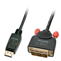 Lindy 41489, 0,5 m, DisplayPort, DVI-D, Männlich,...