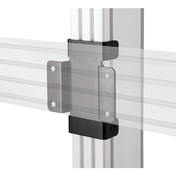 B-TECH BT8380-JPK, Wandplatte, Schwarz, Stahl, 140,8 mm, 57 mm, 158 mm