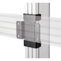 B-TECH BT8380-JPK, Wandplatte, Schwarz, Stahl, 140,8 mm,...