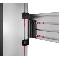 B-TECH BT8380-JPK, Wandplatte, Schwarz, Stahl, 140,8 mm,...