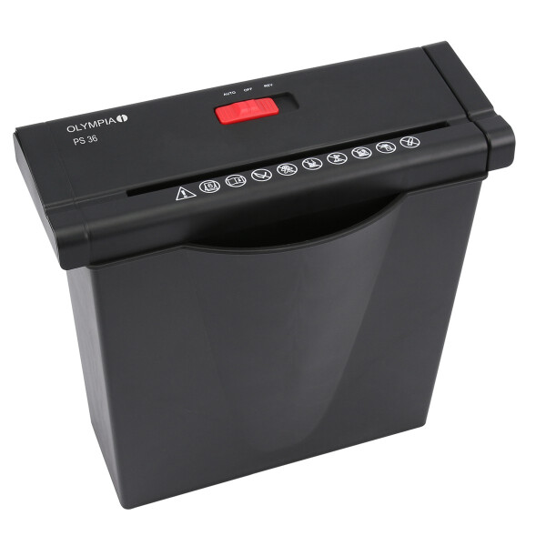 Olympia PS 36, Streifenzerkleinerung, 34 cm, 6 mm, 7 l, 6 Blätter, 2 min