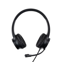 Lindy USB-C Office Headset with USB A to C Adapter - Headset - 20 KHz