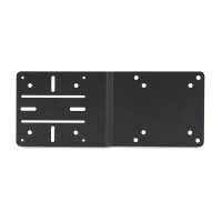 StarTech.com VESA Halterung für Mini Pc/NUC/Thin Clients oder Docking Stationen, VESA Adapterplatte, VESA 75x75/100x100 Kompatibel, Monitor-Stativ CPU-Halterung, SFF, 75 x 75,100 x 100 mm, Schwarz, Stahl, Schraube