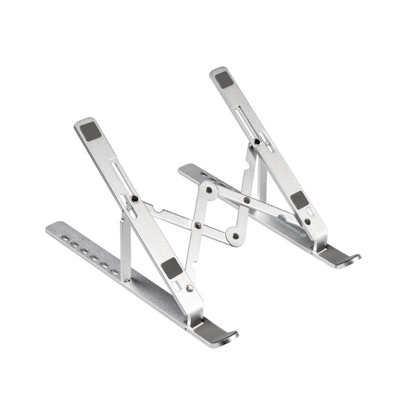 Conceptronic THANA04S ERGO Klappbarer Laptop-Kühlständer aus Aluminium, Laptop-Ständer, Silber, Aluminium, 39,6 cm (15.6"), 20 kg, 255 mm