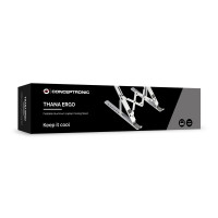 Conceptronic THANA04S ERGO Klappbarer Laptop-Kühlständer aus Aluminium, Laptop-Ständer, Silber, Aluminium, 39,6 cm (15.6"), 20 kg, 255 mm