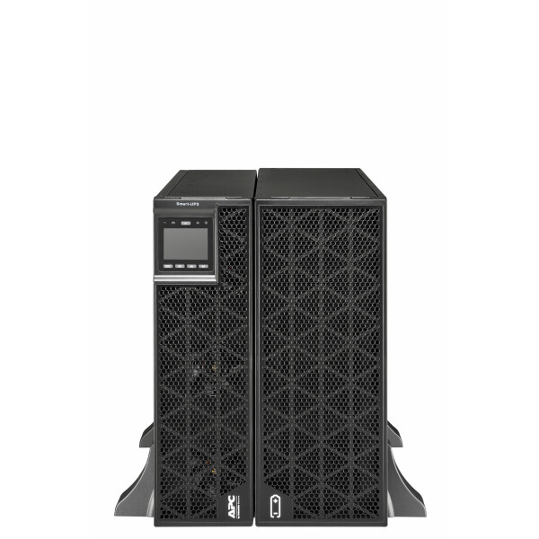 APC Smart-UPS On-Line, 15kVA/15kW, Rack/Tower, 230V/380V..415V, Festverdrahtung 3-adrig (1P+N+E) + 5-adrig (3P+N+E), Netzwerkkarte, o. Rack-Einbausatz, Doppelwandler (Online), 15 kVA, 15000 W, Sine, 160 V, 415 V