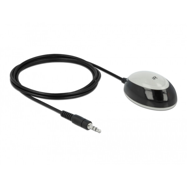 Delock Infrarot Empfänger für KVM Switch, Receiver, Kabellos, Schwarz, Grau, Kunststoff, 4 cm, 6 cm