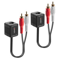 Lindy 70460, AV-Sender, 100 m, Schwarz, Rot, Weiß
