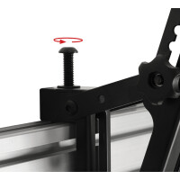 B-TECH BT8390-VESA200T, Flachbildschirm-Montagearm, Schwarz, 70 kg, Schiene, 200 x 200,600 x 200 mm, 119,4 cm (47")