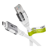 Goobay 74177, 3 m, Cat6, F/UTP (FTP), USB C, RJ-45,...