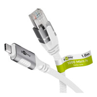 Goobay 74177, 3 m, Cat6, F/UTP (FTP), USB C, RJ-45,...