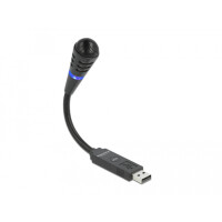 Delock USB Mikrofon mit Schwanenhals und Mute Button,...