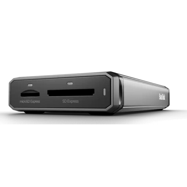 SanDisk PRO-READER, MicroSD (TransFlash), SD, Schwarz, Grau, USB 3.2 Gen 2 (3.1 Gen 2) Type-C, 60 mm, 115,3 mm, 19,1 mm