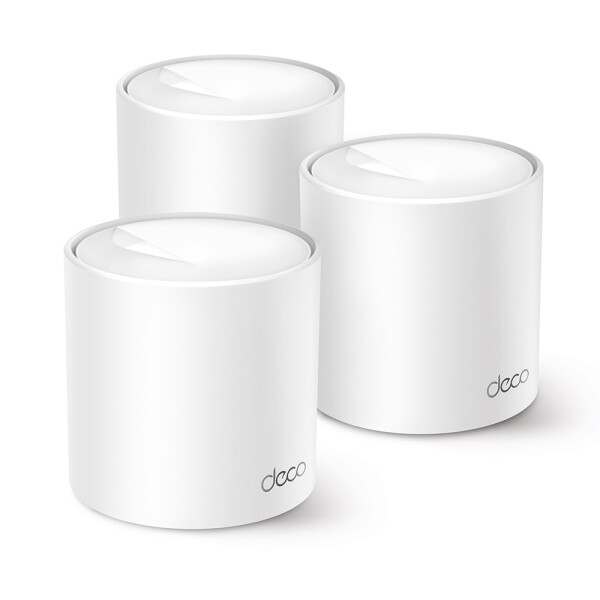 TP-LINK Deco X10, Weiß, Intern, Mesh-Router, 190 m², Dual-Band (2,4 GHz/5 GHz), Wi-Fi 6 (802.11ax)