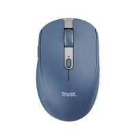 Trust Ozaa, rechts, Optisch, RF Wireless + Bluetooth, 3200 DPI, Blau