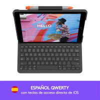Logitech Slim Folio, QWERTY, Spanisch, 1,7 cm, 1,5 mm,...