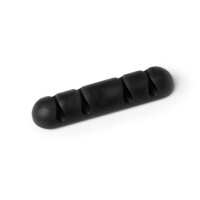 Durable Cavoline Clip 4, Kabelhalter, Tisch/Bank, Kunststoff, Schwarz