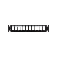 Lanberg PPKS-9112-B, Gestell-Blindplatte, Schwarz, Metall, 1U, 25,4 cm (10"), 254 mm