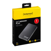 Intenso Festplatte 2TB USB 3.0 6.35cm 2.5 schwarz -...