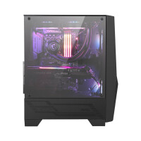 MSI MAG FORGE 100R, Midi Tower, PC, Schwarz, Transparent,...