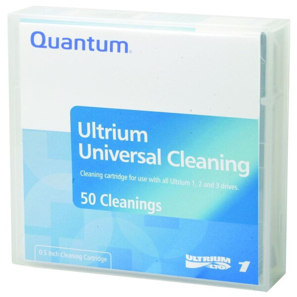 Quantum LTO Universal Cleaning, Leeres Datenband, LTO, Schwarz, 1,26 cm, 319 m, 8 µm