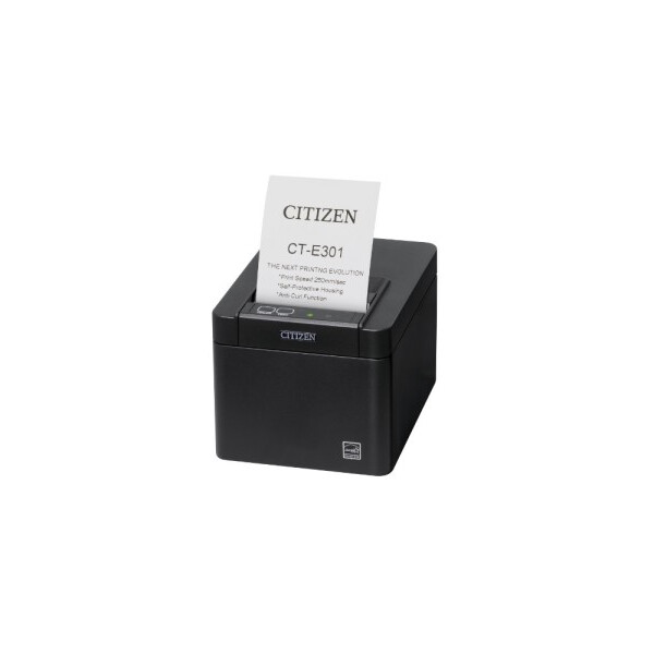 Citizen CT-E301 Printer LAN/USB/Ser Black - Drucker - Thermotransferdruck