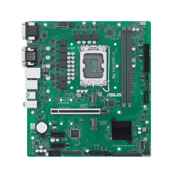 ASUS PRO H810M-C-CSM, Intel, LGA 1851 (Socket V1), Intel Core Ultra (Series 2), LGA 1851, DDR5-SDRAM, 128 GB
