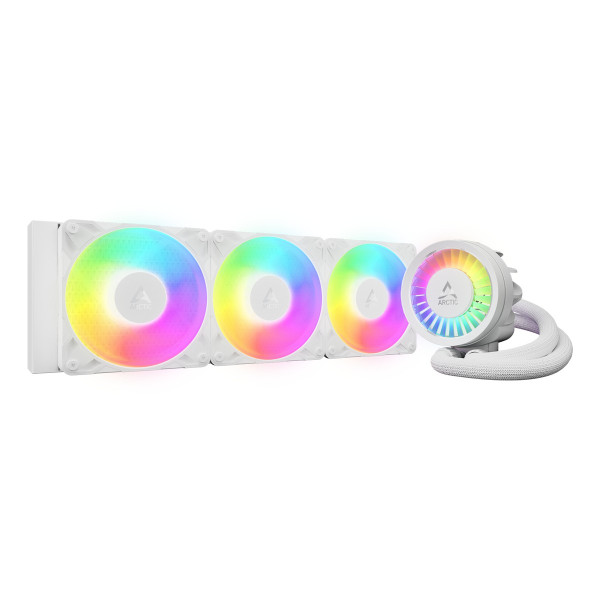 Arctic Liquid Freezer III Pro 360 A-RGB (White), Flüssigkeitskühlung, 12 cm, 131 m³/h, Weiß