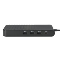 Kensington UH1500P, Kabelgebunden, USB 3.2 Gen 2 (3.1 Gen 2) Type-C, 85 W, 10,100,1000 Mbit/s, Schwarz, 4K Ultra HD