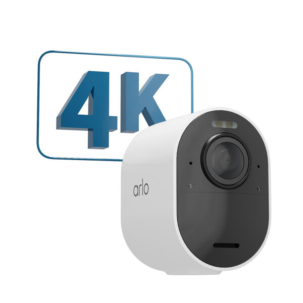 ARLO Ultra 2 kabellose Überwachungskamera außen - Zusatzkamera weiß - IP-Sicherheitskamera - Draußen - Kabellos - Amazon Alexa & Google Assistant - FCC - CE - IC - EuP1275 - WERCS - Wand
