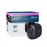 ARLO Ultra 2 Überwachungskamera außen, Zusatzkamera schwarz, CCTV Sicherheitskamera, Innen & Außen, Verkabelt & Kabellos, FCC, CE, IC, EU RoHS, EU-REACH, EuP1275, WERCS, Wand- / Mast, Cube