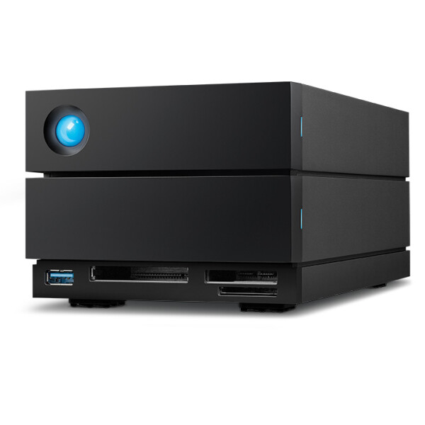 LaCie 2big Dock, 48 TB, 3,81 kg, Desktop, Schwarz