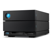 LaCie 2big Dock, 48 TB, 3,81 kg, Desktop, Schwarz