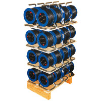Brennenstuhl BN-HASP06, 15 m, Blau, Schwarz, Metall, Kunststoff, 4 AC-Ausgänge