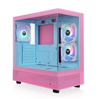Thermaltake View 270 Plus TG, Midi Tower, PC, Pink, ATX, EATX, micro ATX, Mini-ITX, SPCC, Gehärtetes Glas, Gaming