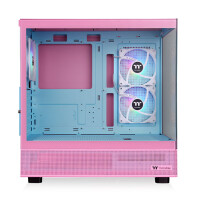Thermaltake View 270 Plus TG, Midi Tower, PC, Pink, ATX, EATX, micro ATX, Mini-ITX, SPCC, Gehärtetes Glas, Gaming