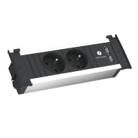 Bachmann Kapsa, Typ F, USB 2.0, Schwarz, Aluminium, 5,2 V, 2,15 A