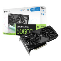 PNY GeForce RTX 5060 Ti OC, GeForce RTX 5060 Ti, 8 GB, GDDR7, 128 Bit, 7680 x 4320 Pixel, PCI Express x8 5.0