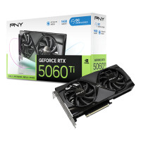 PNY GeForce RTX 5060 Ti OC, GeForce RTX 5060 Ti, 16 GB, GDDR7, 128 Bit, 7680 x 4320 Pixel, PCI Express x8 5.0