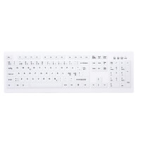 Cherry AK-C8100F-FU1-W/NOR, Kabellos, RF Wireless, Membran Key Switch, QWERTY, Weiß