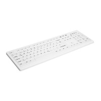 Cherry AK-C8100F-FU1-W/NOR, Kabellos, RF Wireless, Membran Key Switch, QWERTY, Weiß